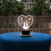 Timeless Love Personalized LED Lamp