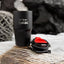 Not Your Habibi Sipper - Personalized Black tumbler with quirky text, ideal for gifting or daily use, shown with detachable lid on a woven surface.