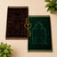 Brown & Green Rectangle Couple Janamaz with Heart