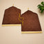 Brown & Brown Dome Couple Janamaz with Heart