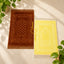 Golden & Offwhite Rectangle Couple Janamaz with Heart