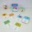 Arabic Alphabet Activity Flash Cards for Kids – Puzzle Learning Set featuring colorful illustrated cards with Arabic letters and matching words. Ideal for early childhood education and language learning.