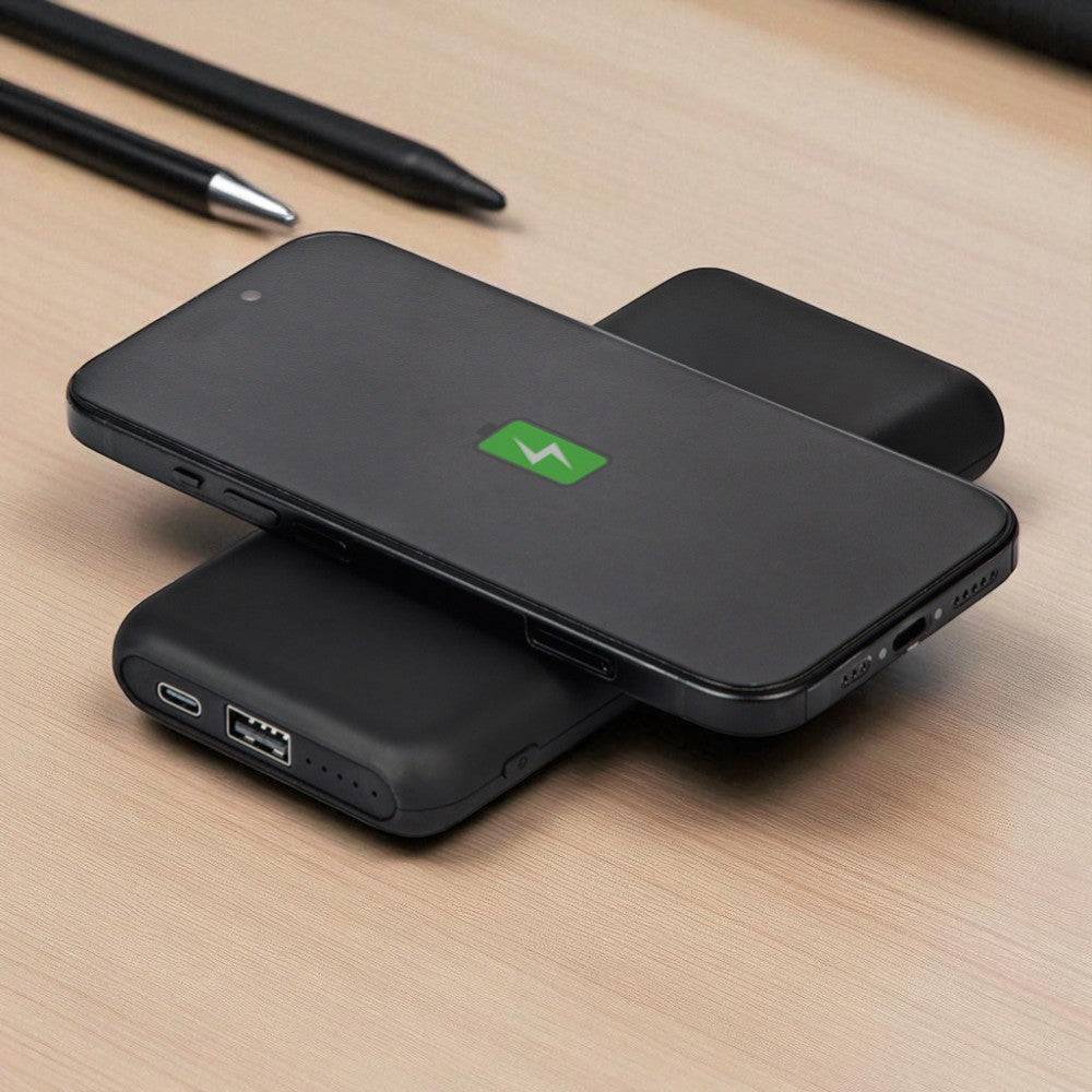 Black wireless power bank
