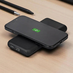 Black wireless power bank