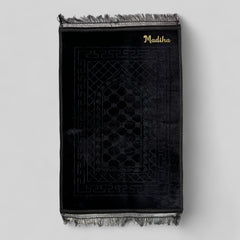 Black Rectangle Premium Janamaz with name