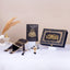 Complete Bling Collection Islamic Gift Set in black with Quran, tasbeeh, rehal, and prayer mat. Perfect for Sawab-e-Jariya gifting.
