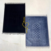 Black & Grey Rectangle Couple Janamaz with Heart