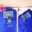 Blue Sequence Couple Ibadah Set