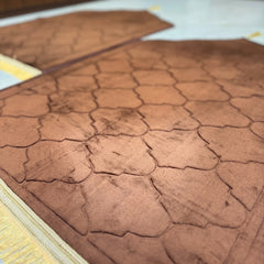 Brown & Brown Dome Couple Janamaz with Heart