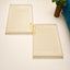 Champagne Gold Rectangle Janamaz - Couple Janamaz Set with heart detail, ideal for wedding gifts and Islamic prayer rituals.
