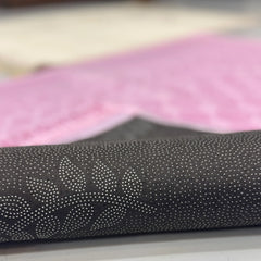 Champagne Gold & Pink Rectangle Couple Janamaz with Heart