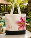 Lily Luxe Personalized Floral Name Tote Bag