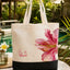 Lily Luxe Personalized Floral Name Tote Bag