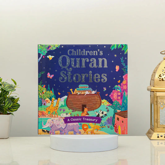 Children's Quran Stories - Kids Quran Stories Book with colorful cover featuring animals and Noah's Ark, ideal Islamic gift for kids under 10.
