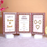 A4 Maroon Bi-Fold Nikah Nama (Thumb Print Edition)