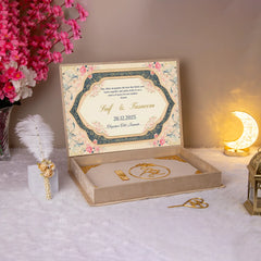 Dome Classic Floral Nikah Nama Hamper