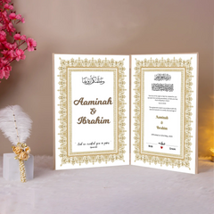 Goldern Modern Nikah Nama Hamper