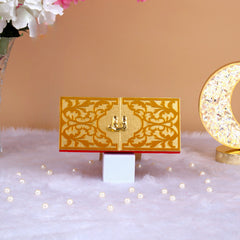 Personalised Golden Designer Haqq Meher Box