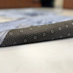 Grey & Grey Rectangle Couple Janamaz with Heart