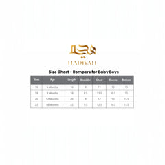 White Thobe Romper for Baby Boys