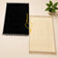 Black & Champagne Gold Rectangle Couple Janamaz with Heart