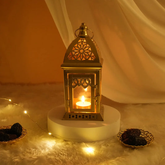Golden Aura Ramadan Lantern (9" inches)