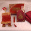 Maroon Flakes Bridal Hamper featuring premium velvet Quran, Rehal, Tasbeeh, and accessories in a luxurious gift box for bridal gifting.