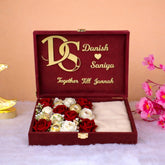 Maroon Haqq Meher Box - Bridal Edition