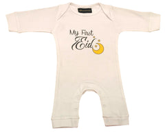 My First EID Baby Boy Romper with Name