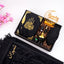 Taqwa Ramadan Men's Hamper in classic black, including a velvet Kaaba Quran, patterned kufi, black bakhoor burner, attar, digital tasbeeh, Ramadan Mubarak stand, and a matching black velvet janamaz