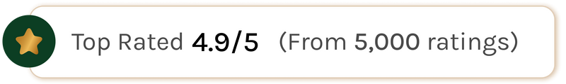 Top Rated 4.9 out of 5 from 5000 ratings