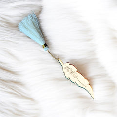 Feather Bookmark with Bismillah