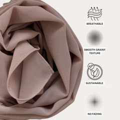 Biscotti Beige Premium Chiffon Hijab