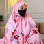 Pink Floral Full Length Printed Cotton Namaz Makhna