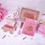 Kid's Quran Gift Set in pink with personalized tasbeeh, prayer mat, and Bismillah box. Ideal kids faith gift hamper for Bismillah ceremony or Eid.