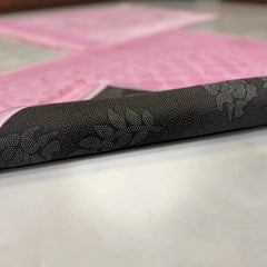 Pink & Pink Rectangle Couple Janamaz with Heart