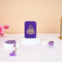 Purple Velvet Tasbeeh Combo