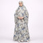 Full-length floral printed cotton modest prayer dress