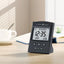 Unique Azaan Desk Clock - Al Fatiha in black with digital display showing prayer times, ideal for Islamic home decor and daily prayer alignment.
