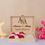 Bridal Meher Box - Offwhite Haqq with personalized initials and message, featuring red and white roses in a premium velvet keepsake box.