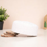 Jabal Koofi Namaz Topi - White