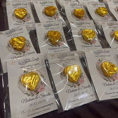 Customized Premium Chocolate Cards For Nikah Favors