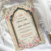 Dome Classic Floral Nikah Nama Frame