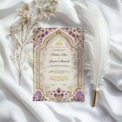 Purple Legacy Nikah Nama Frame