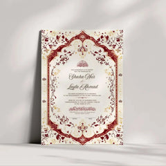 Regal Bloom Nikah Nama Frame