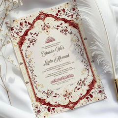 Regal Bloom Nikah Nama Frame