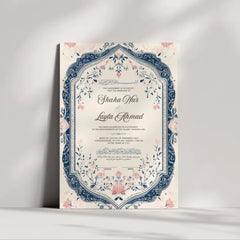 Whispering Flowers Nikah Nama Frame