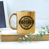 Personalized Best Brother Gold Metallic Mug
