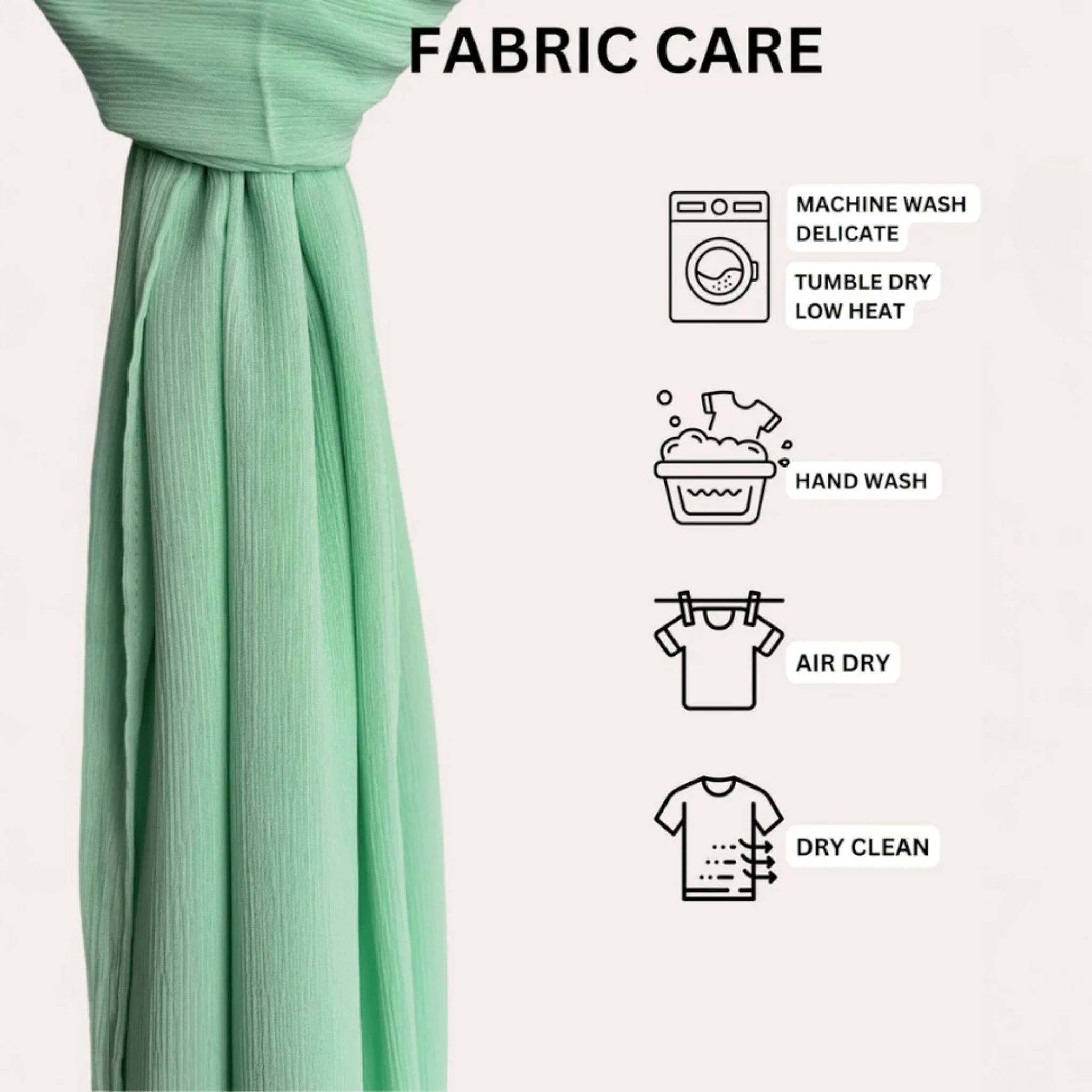misty green color hijab