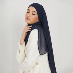 navy blue color hijab